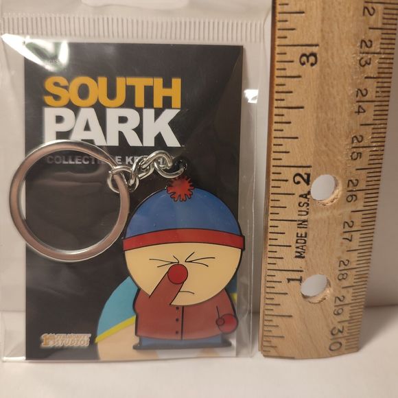 South Park Stan Facepalm Keychain Official Cartoon Collectible Metal Keyring - Picture 2 of 2